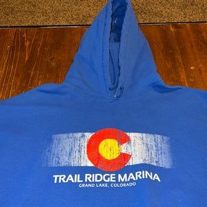 Blue Colorado Hooded Sweatshirt - Gildan XXL